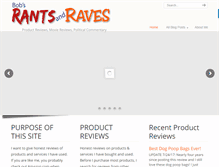 Tablet Screenshot of bobsrantsandraves.com